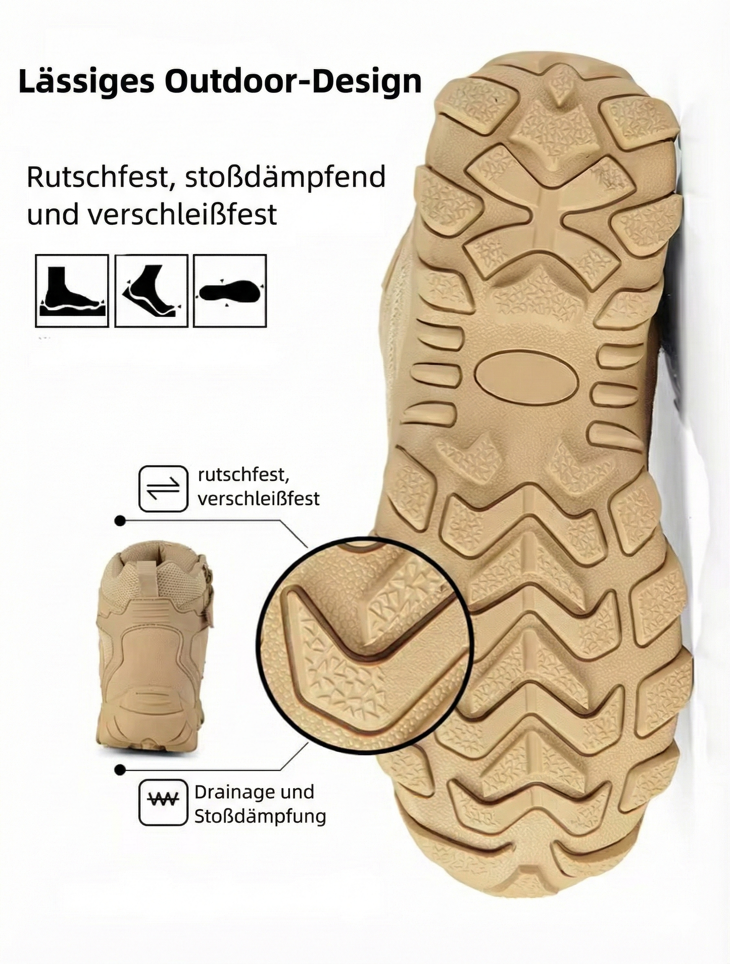 FOOTERA Orthopädische Outdoor & Arbeitsstiefel
